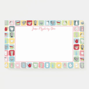 Post-it® Retro Coffee Pots and Cups