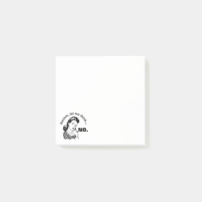 Post-it® Retro Funny Non (Devant)