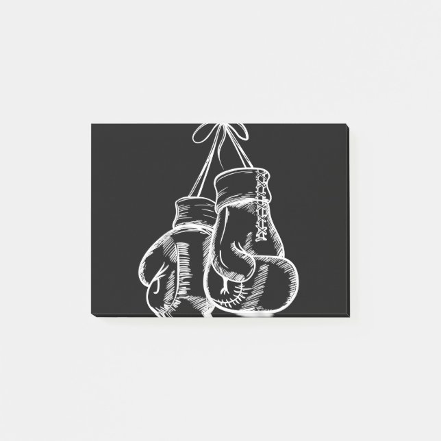 Post-it® Retro Love White Boxer Gants Cadeaux Boxer Cadeau (Devant)