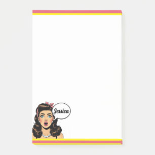 Post-it® Retro Pinup_ Plein d'action