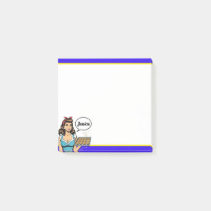Post-it® Rétro Pinup_ Que Votre Cœur Soit Béni