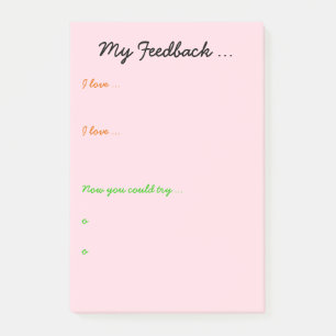 Post-it® Rétroaction de professeur ou d'étudiant
