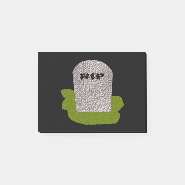 Post-it® RIP Tombstone Post it note Pad (Devant)