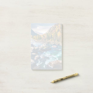 Post-it® Rivière et Montagnes Photo Pittoresque