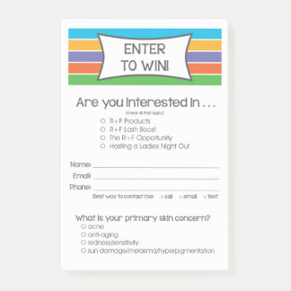 Post-it® Rodan + Les champs inspirés entrent pour gagner la