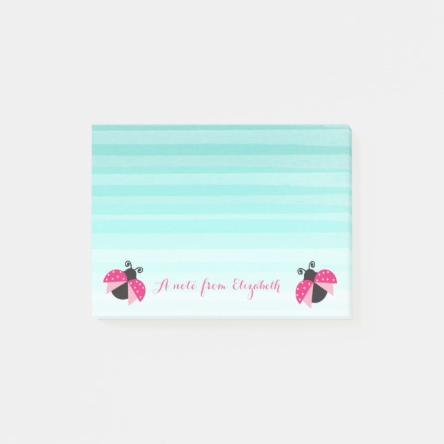 Post-it® Romantique mignonne Lovely Stlish, Écarté, Pousset (Devant)