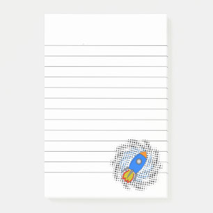 Post-it® Roquette De Dessin Avec Halftones Galaxy Linked