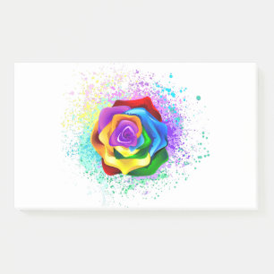 Post-it® Rose arc-en-ciel colorée