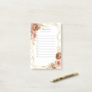 Post-it® rose brun or à faire