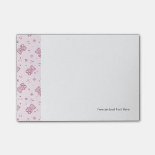 Post-it® Rose d'arrière - plan de nounours