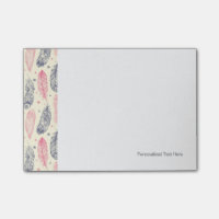 Rose et motif ethnique pourpre de plume