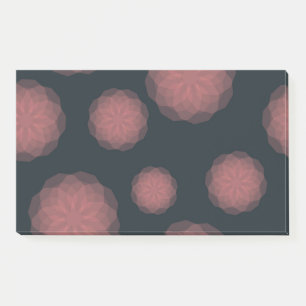 Post-it® Rose, géométrique, cool, abstraction fleur tendanc