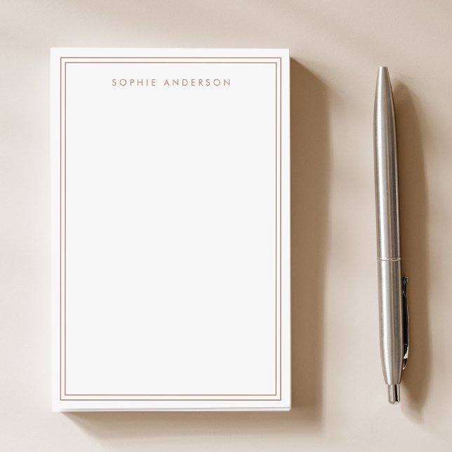 Post-it® Rose Gold Elegant Sophisticated Bordure Blanc (Créateur téléchargé)