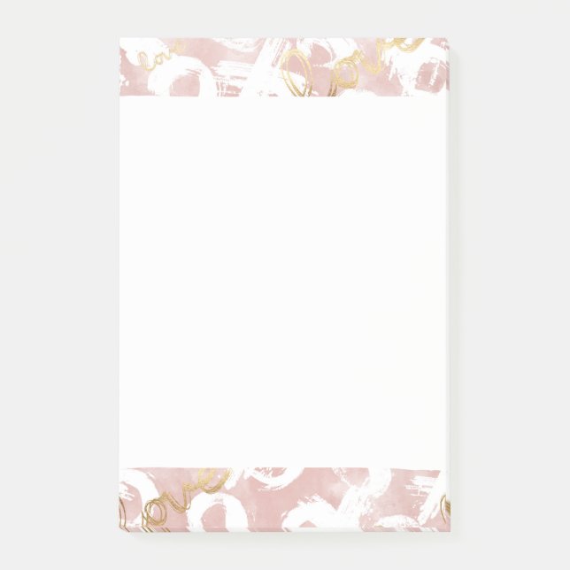 Post-it® Rose Gold Love XO (Devant)