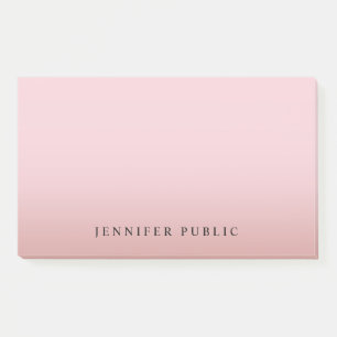 Post-it® Rose Gold Modèle Arrière - plan moderne Élégant