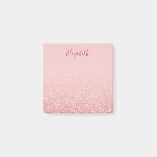 Post-it® Rose Gold Parties scintillant Blush Ombre Nom pers