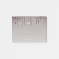 Rose Gold Parties scintillant Business Staff Monog