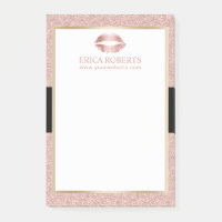 Rose  Gold Parties scintillant Lips Salon moderne