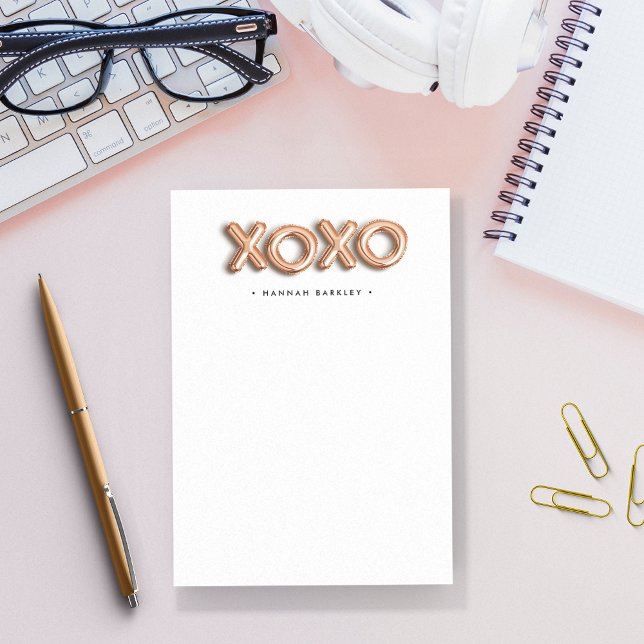 Post-it® Rose Gold XOXO | Personnalisé (Créateur téléchargé)