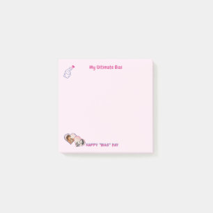Post-it® Rose mignon minimaliste Kdrama Kpop 2 photos fémin