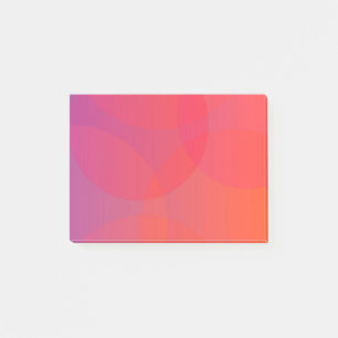 Post-it® rose, orange, moderne, simple, cool, art tendance