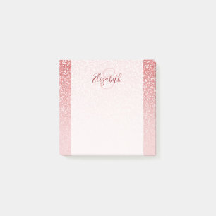 Post-it® Rose Parties scintillant or Blush Ombre personnali