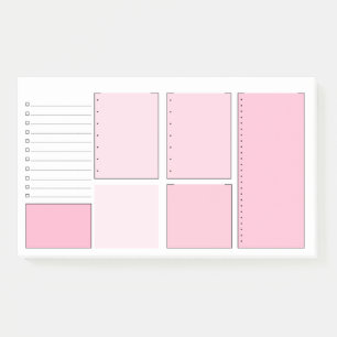 Post-it® Rose pour faire des notes de Courrier-it® de list
