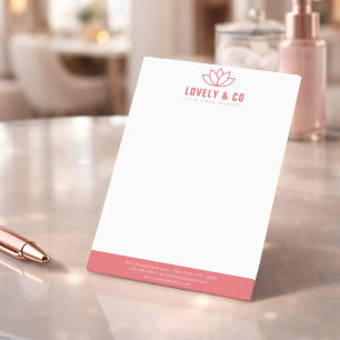 Post-it® Rose Poussiéreuse Élégante & Salon de Beauté en Iv