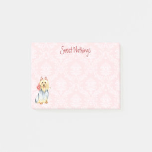 Post-it® Rose Valentin Silky Terrier Post-it Notes