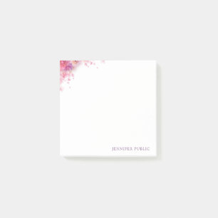 Post-it® Roses d'aquarelle Fleurs Élégantes Modèles mode