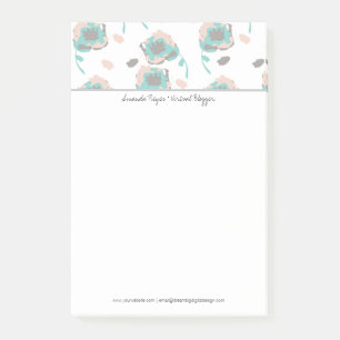 Post-it® Roses de pastel florales modernes