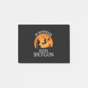 Post-it® Rottweiler Rides Shotgun Amoureux des chiens Hallo