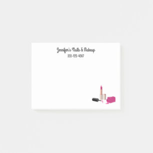 Post-it® Rouge à lèvres rose et ongle Polonais beauté thème