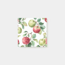 Rouge vert pomme Motif Aquarelle Russe