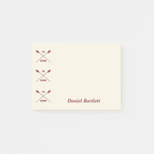 Post-it® Rowers oar personnalisé inspirant crème marron