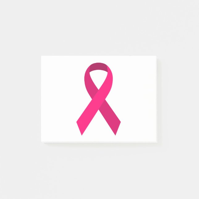 Post-it® Ruban de soutien à la sensibilisation rose (Devant)