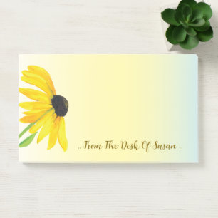 Post-it® Rudbeckie jaune personnalisée