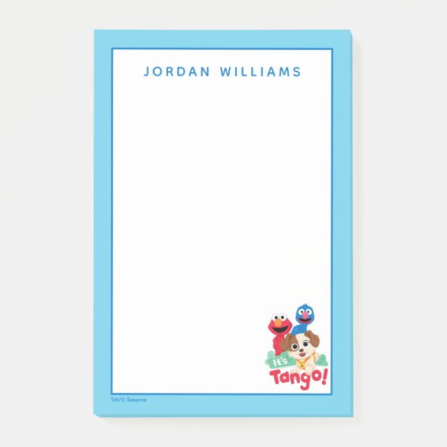 Post-it® Rue Sésame | C'est Tango avec Elmo & Grover (Devant)