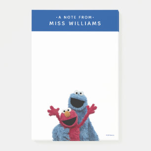 Post-it® Rue Sésame   Monstre Elmo & Cookie