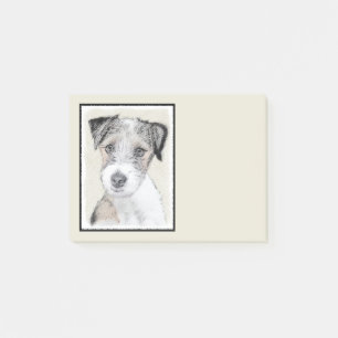 Post-it® Russell Terrier Peinture rugueuse - Art Chien orig