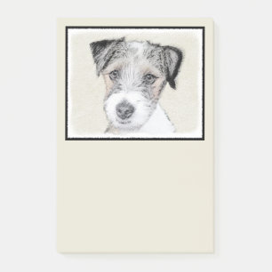 Post-it® Russell Terrier Peinture rugueuse - Art Chien orig