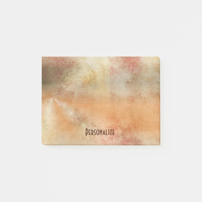 Post-it® Rustic Grunge Résumé Design dans les couleurs d'au (Devant)