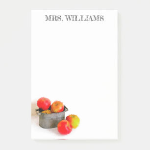 Post-it® Rustic Red Pomket Nom de l'enseignant 4 x 6