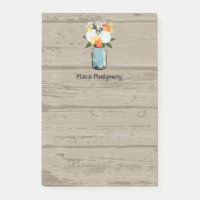 Rustique orange Gerber Daisy Mason Jar Personnalis