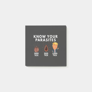 Post-it® Sachez que vous êtes des parasites Anti-Trump Humo