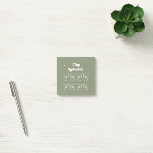 Post-it® Sage green Cute Water Dracker