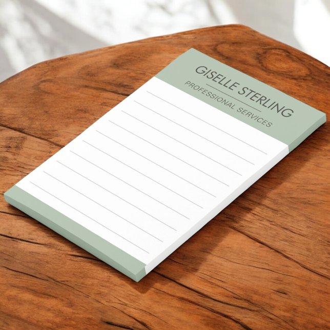 Post-it® Sage Green Minimal Professional Modern Business (Créateur téléchargé)