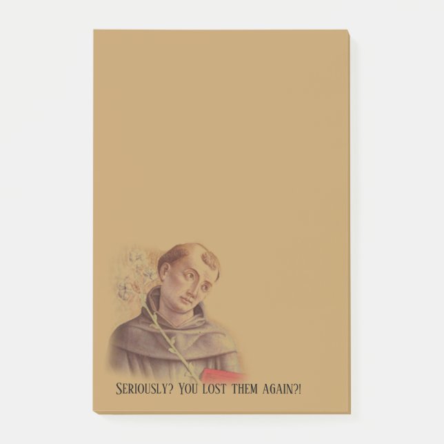 Post-it® Saint Anthony humoristique de Padoue (Devant)