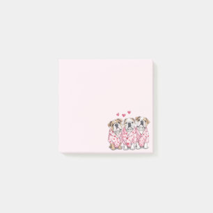 Post-it® Saint-Valentin Bouledogue Anglais