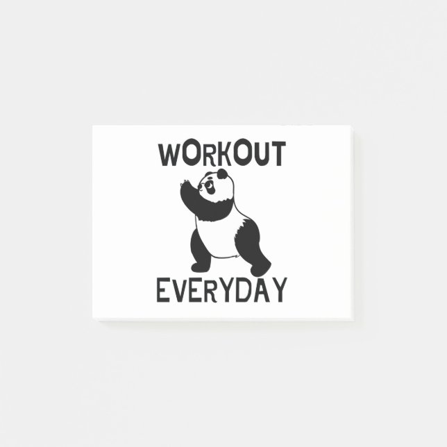 Post-it® Salle De Fitness Panda (Devant)